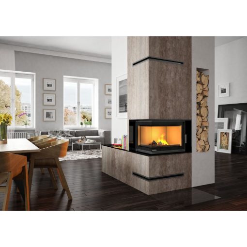 Kamin na drva Torn Nordflam u trpezariji