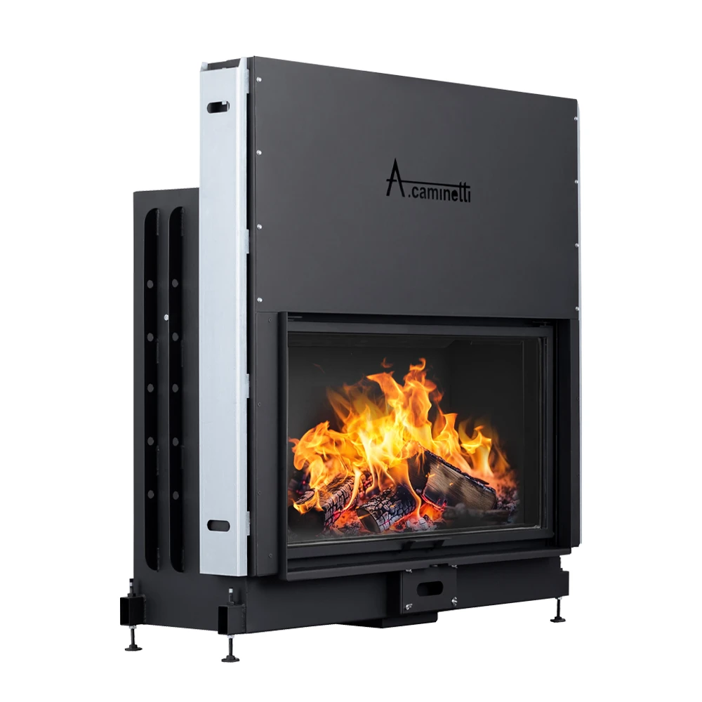 Flat kamin na drva sa prednjim staklom na podizanje - A.caminetti German
