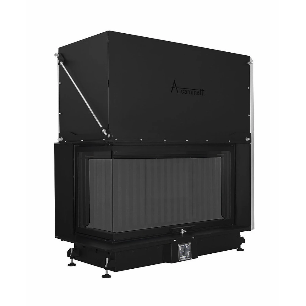 Quattro 100 L kutni kamin na drva na podizanje - A.caminetti German