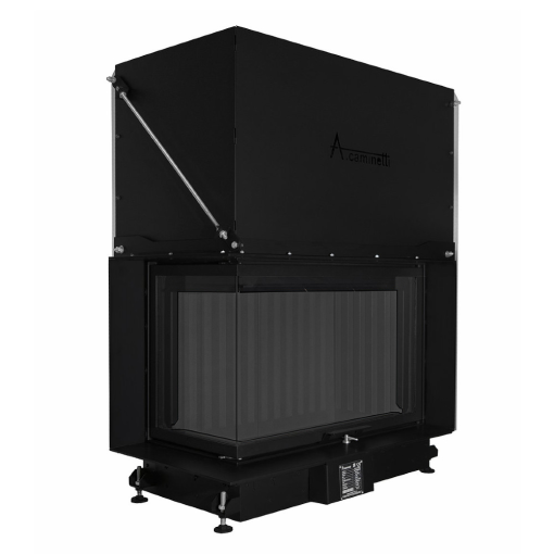Quattro 90 L kutni kamin na drva na podizanje - A.caminetti German