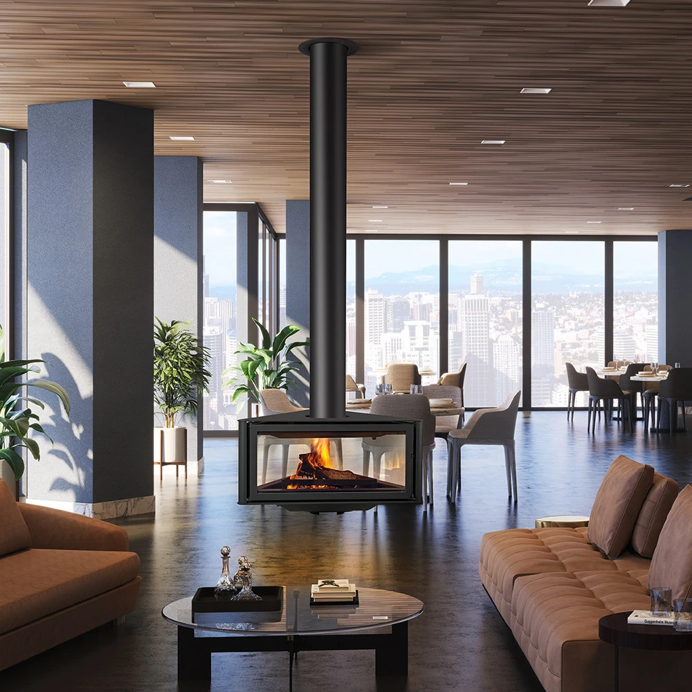 Born Rocal kamin na drva u sobi