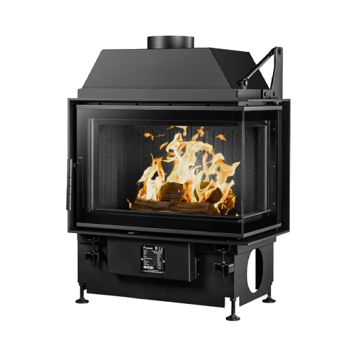 A.caminetti Open Side Quattro 60 R kamin na drva sa prednjim i lijevim staklom