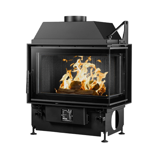 A.caminetti Open Side Quattro 70 R kamin na drva sa prednjim i lijevim staklom