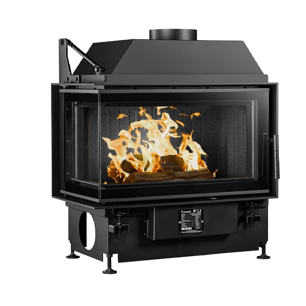 A.caminetti Open Side Quattro 80 L kamin na drva sa prednjim i lijevim staklom