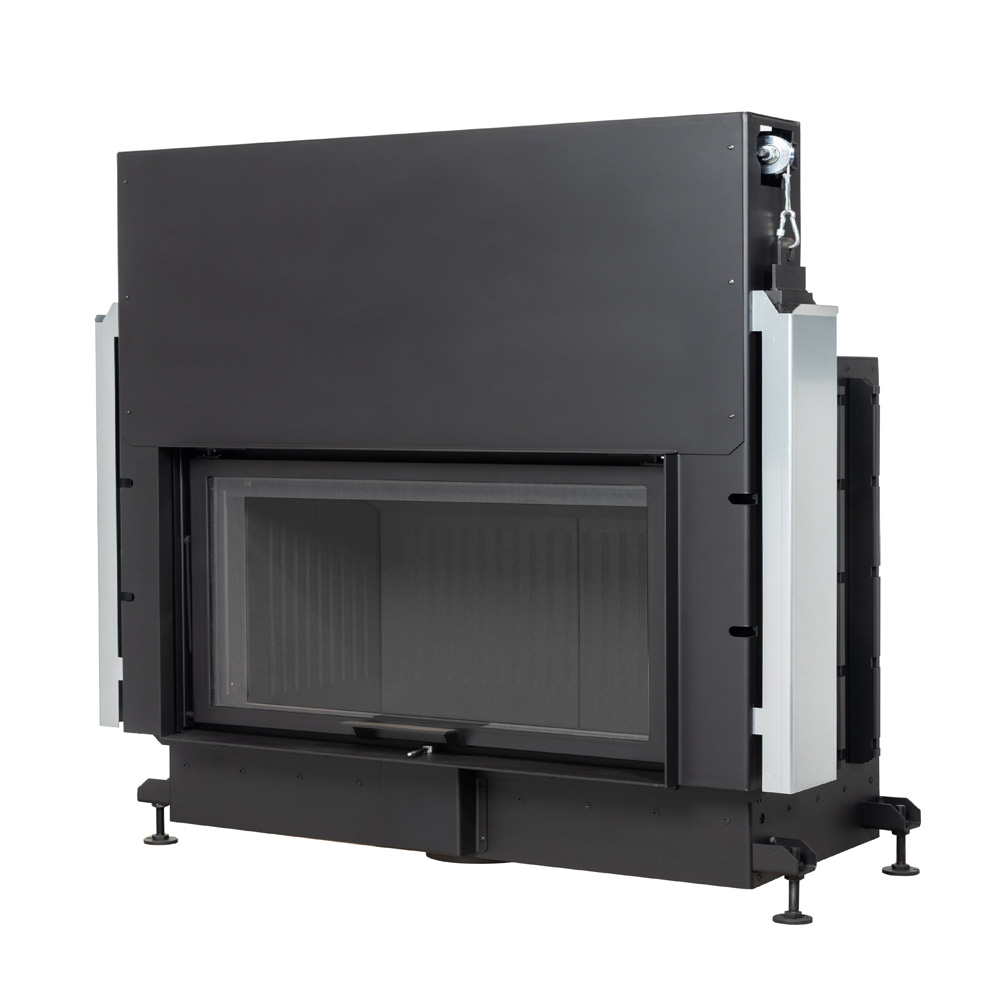 Flat kamin na drva sa prednjim staklom na podizanje - A.caminetti FLAT 110x50 ECO