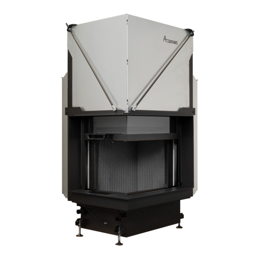 Kamin na drva QUATTRO 50 L Premium s podignutim vratima