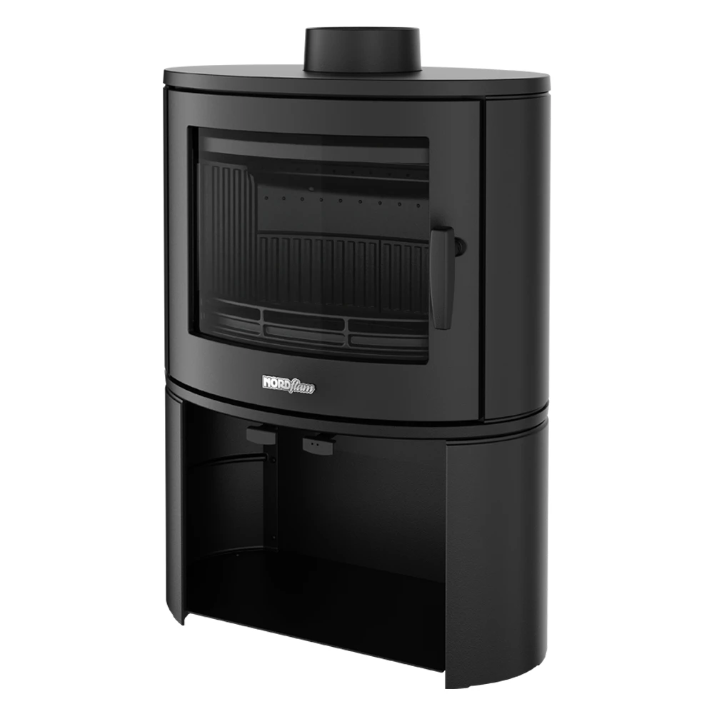 NORDflam Modena peć na drva s bazom za skladištenje drva