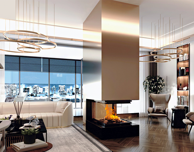A.caminetti Crystal 3D kamin