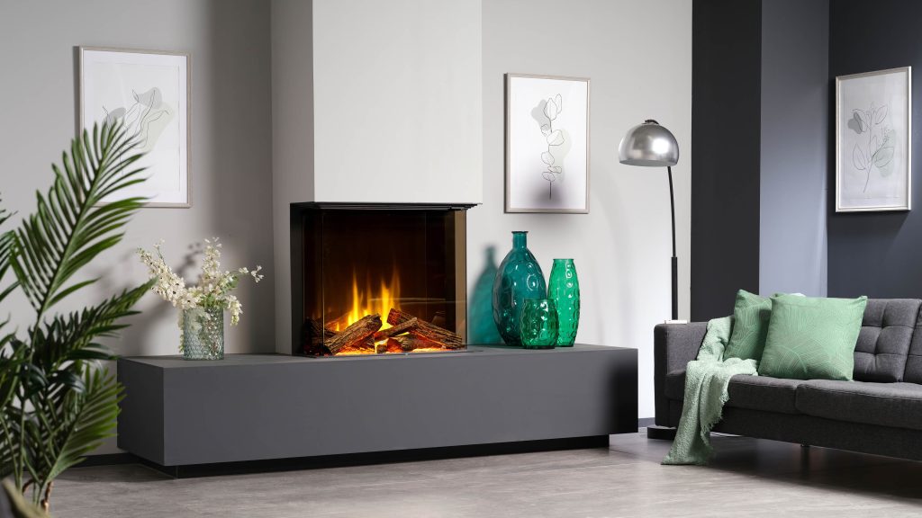 Aspire 30 električni kamin, Dimplex Optiflame u dnevnoj sobi