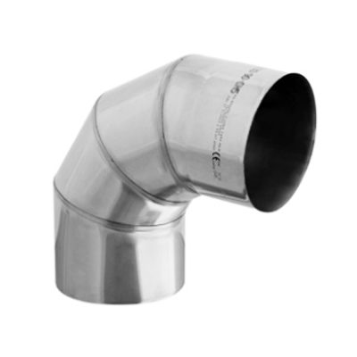 Dimovodno fiksno koljeno 90° debljine 1 mm inox, Darco