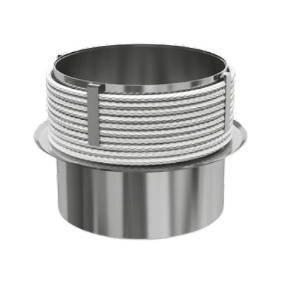 Zidni priključak za keramičke dimnjake inox, Darco
