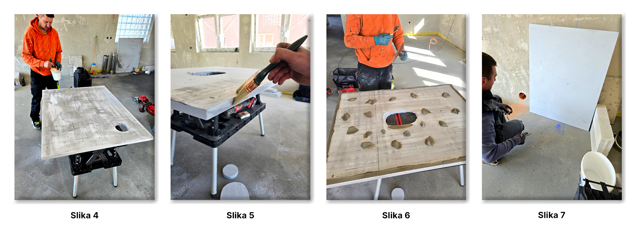 Ugradnja kamina Etna s prednjim staklom – Velika Gorica - koraci 4-7