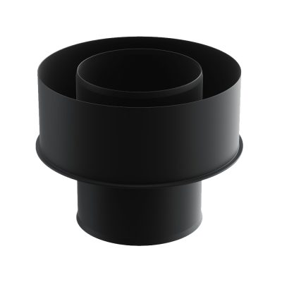Dimnjački element - Čep T-komada zvonasti tip fi 150 mm crni, Darco