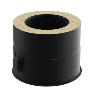 Dimnjački element - Posuda za odvod kondenzata s donjim izlazom MSDD fi 150 mm crna, Darco