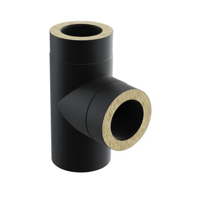 Dimnjački element T-komad 90° TRD/90 crni, Darco