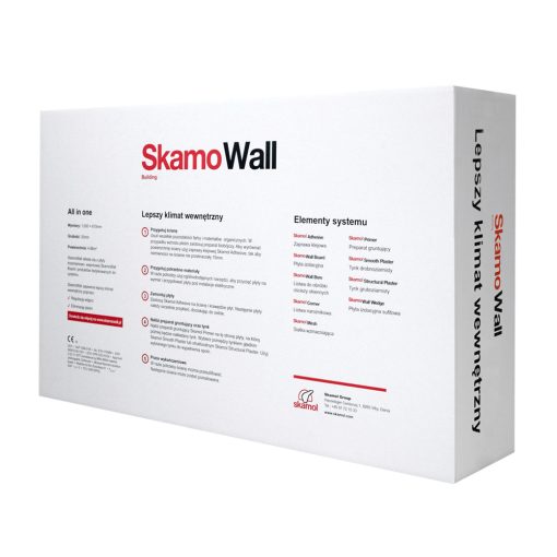 Stražnja strana Skamol paketa od 8 kalcij-silikatnih ploča 1000x610x25 mm