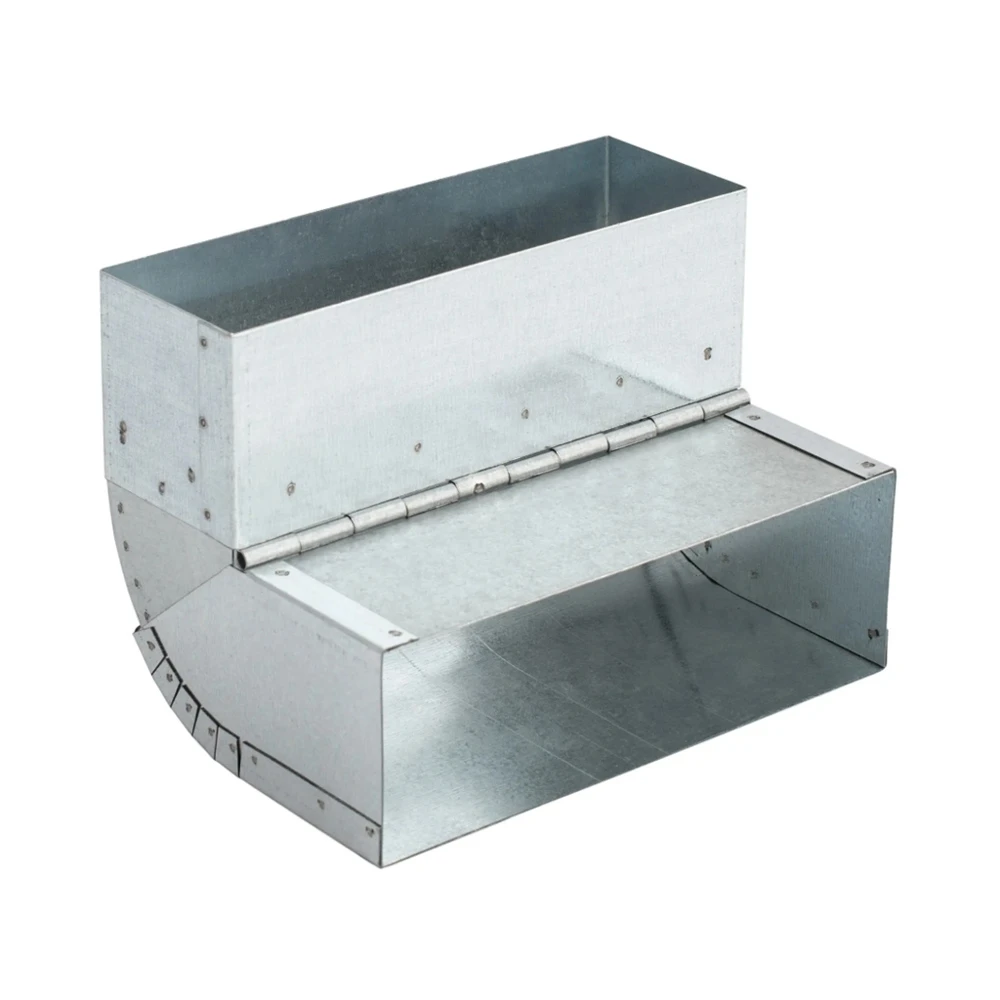 DARCO Podesivo pravokutno koljeno zid-pod omogućuje promjenu sustava iz horizontalnog u vertikalni položaj pod kutom od 45-90 stupnjeva