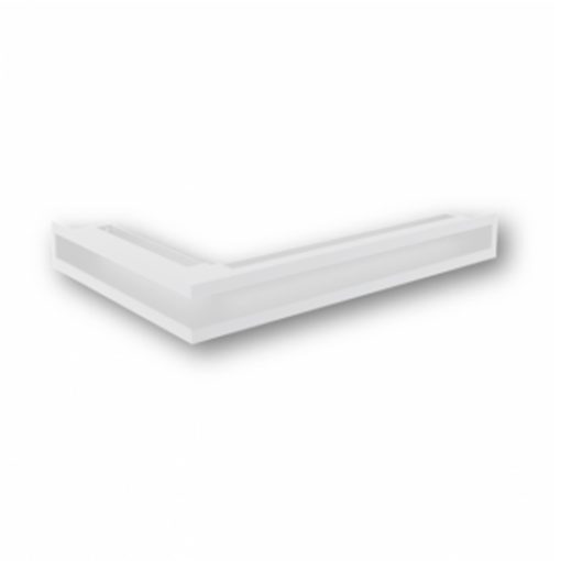 Ventilacijska rešetka 38x58x9 kutna bijela lijeva, Nordflam