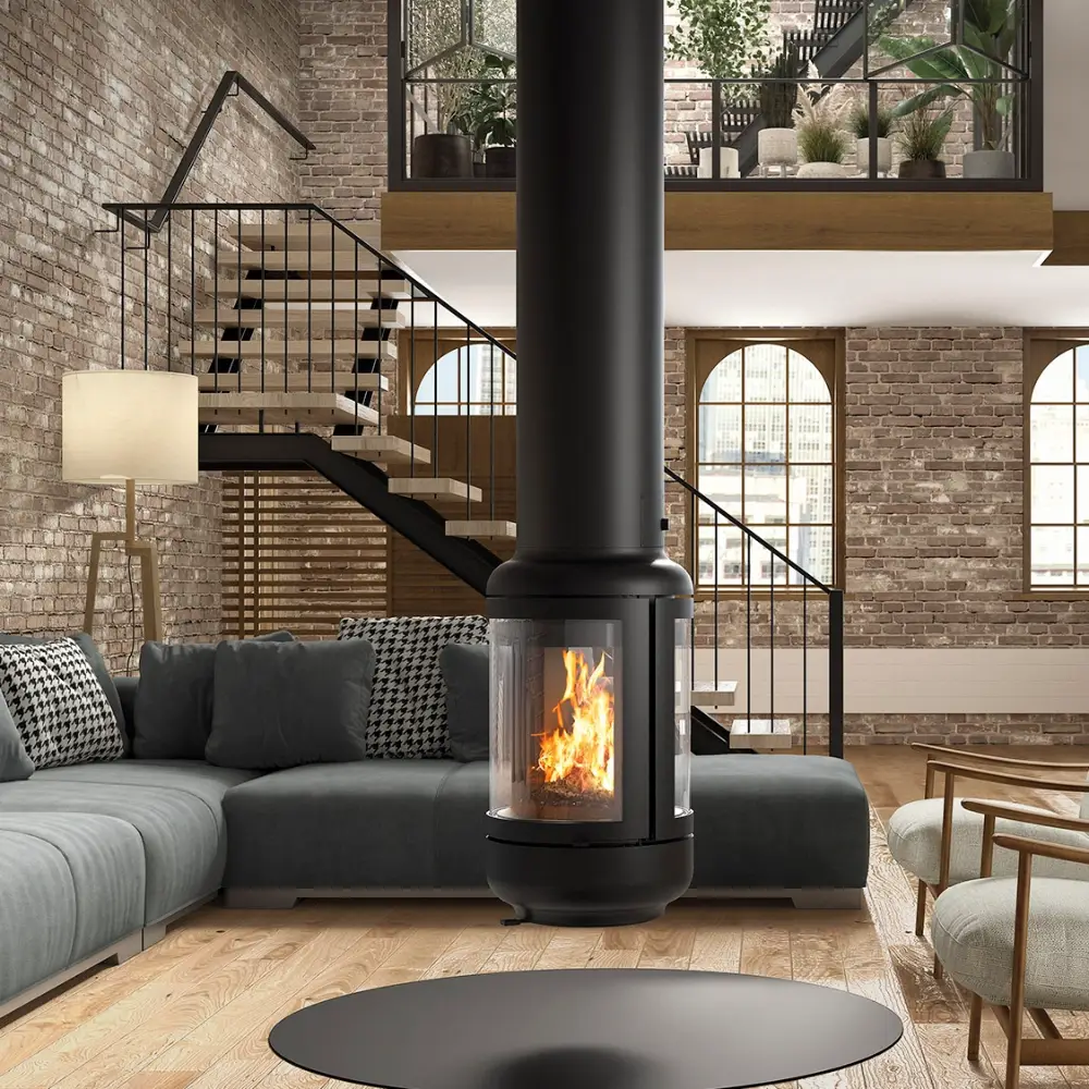 Vesta Central viseći kamin na drva sa katalizatorom, Rocal