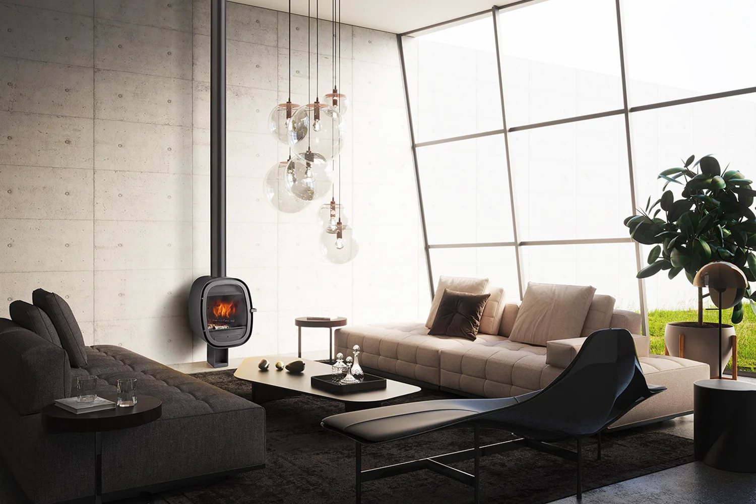 Rocal Oval je kamin čiji dizajn nadilazi samu estetiku i donosi savršen spoj funkcionalnosti i elegancije.