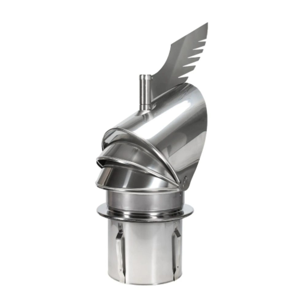 Darco Rotowent Dragon dimnjačka kapa dinamički koristi snagu vjetra za povećanje propuha dimnjaka i sprječavanje propuha prema dolje.