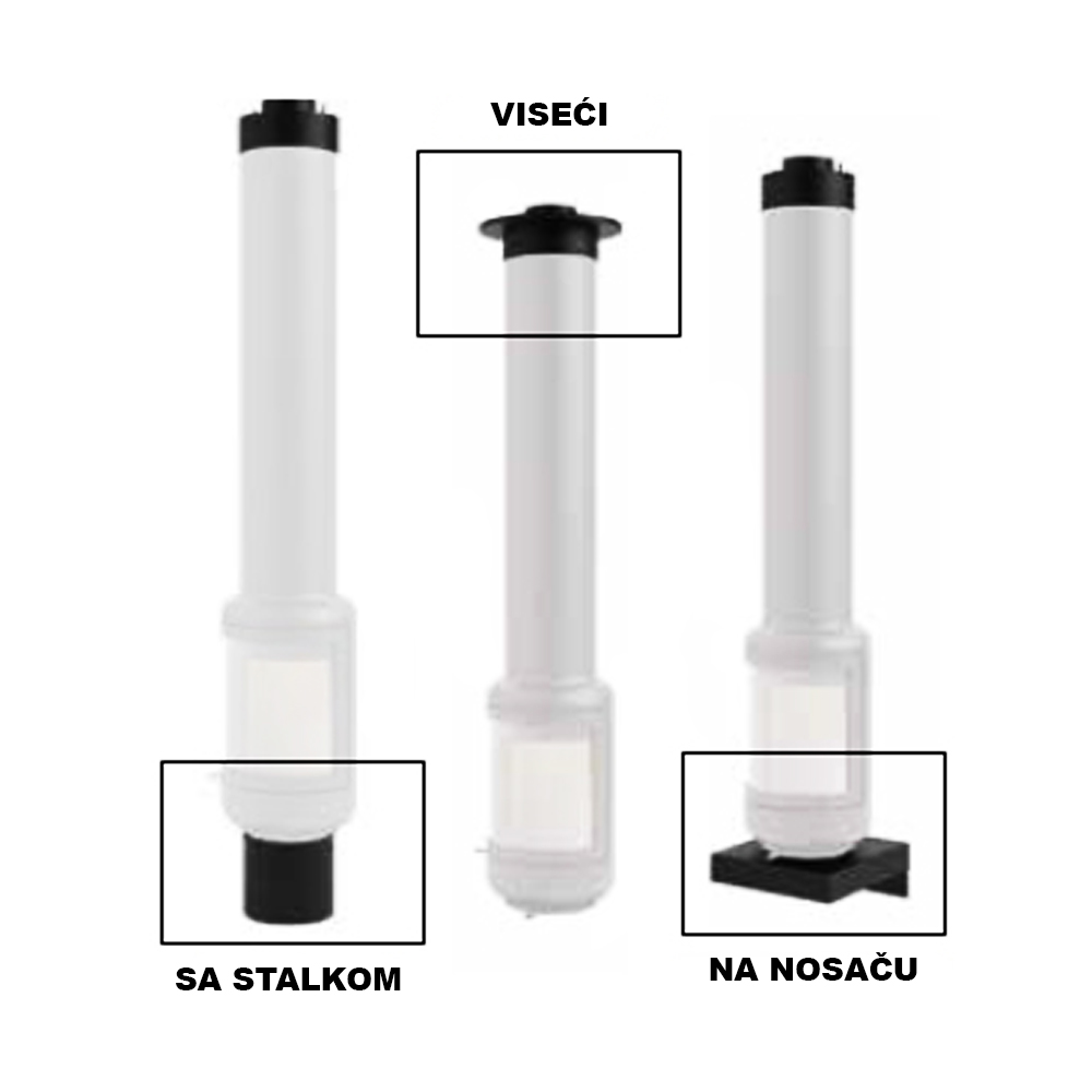 Vesta Frontal viseći kamin na drva, Rocal - Slika 6