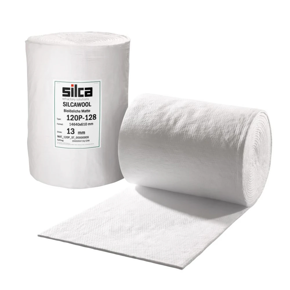 SILCAWOOL 120P je biorastvorivi izolacijski filc dobre vlačne čvrstoće
